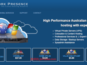 NetworkPresence:澳大利亚vps,$2.3/月,原生IP/1G内存/30G SSD/300Mbps带宽@2T流量