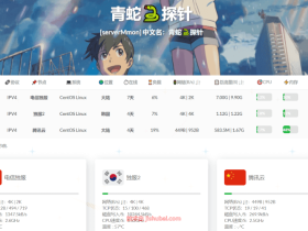 【服务器工具】ServerMmon(青蛇探针)-服务器性能状态监控脚本