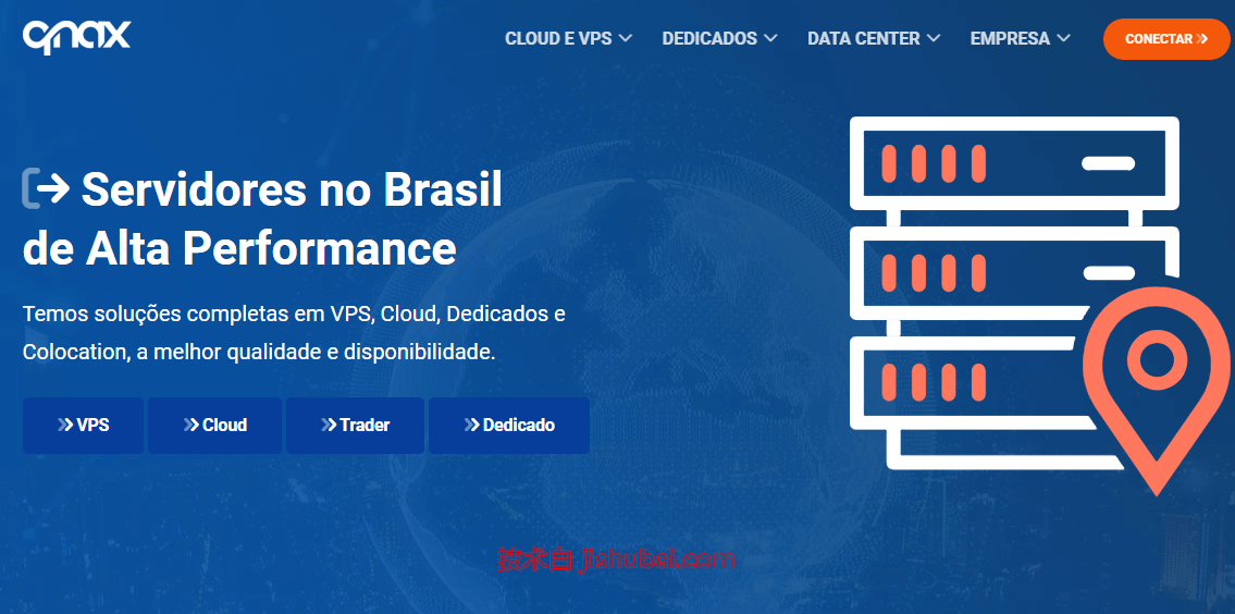 Qnax：巴西vps，$6/月，原生IP/解锁流媒体/1G内存/10G SSD/100Mbps带宽@无限流量